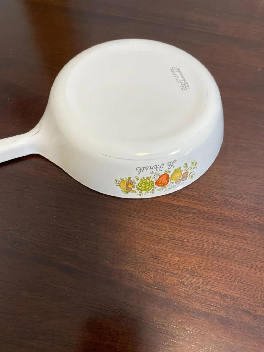 Vintage Corning Ware Le Persil Spice of Life Skillet Pan P-83-B 6 1/2